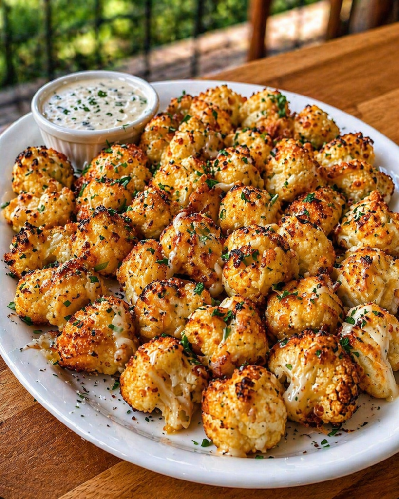 Crispy Garlic Parmesan Cauliflower - Healthy Diet Recipes World