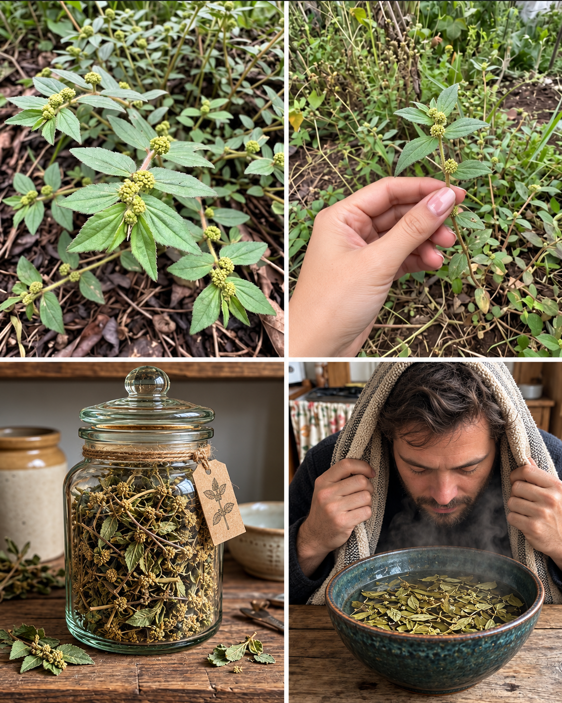 Euphorbia Hirta Benefits and Uses – Green asthma plant with small leaves and flowers