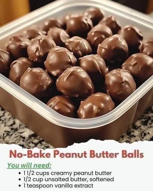 Peanut Butter Balls with creamy peanut butter centers and smooth chocolate coating